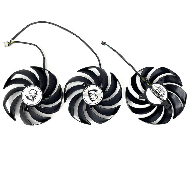 LTANDBR مروحة PLD09210B12HH RX 6800XT Gaming X Trio لـ MSI RTX 3060 3060 Ti RTX 3070 3080 3090 Ti Gaming X Trio - Image 5